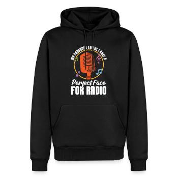 Podcasting Mon producteur pense que j’ai un hébergeur de podcast - Sweat à capuche Premium bio Homme - noir - Devant - Nico (187cm)