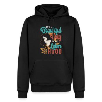 Doula It's A Beautiful Day In The Birth Companion - Männer Premium Bio Hoodie - Schwarz - Vorne - Nico (187cm)