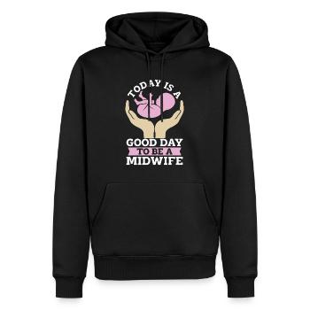 Midwife Today Is A Good Day To Be Doula Midwives - Männer Premium Bio Hoodie - Schwarz - Vorne - Nico (187cm)