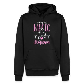 Surrogacy Making The Magic Happen Pregnancy IVF - Männer Premium Bio Hoodie - Schwarz - Vorne - Nico (187cm)