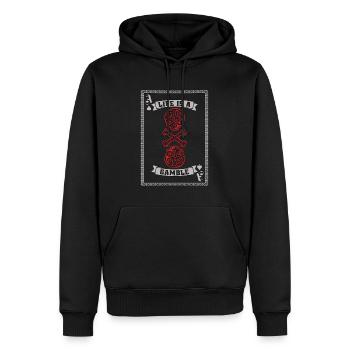 Classic Blackjack Life Is A Gamble Loves Gambling - Men’s Premium Organic Hoodie - black - Front - Nico (187cm)