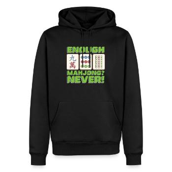 Mahjong Enough Mahjong Never Board Game Tiles - Männer Premium Bio Hoodie - Schwarz - Vorne - Nico (187cm)