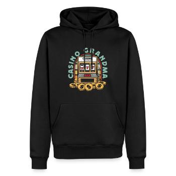 Slots Machine Casino Grandma Lucky Slots Gambling - Männer Premium Bio Hoodie - Schwarz - Vorne - Nico (187cm)