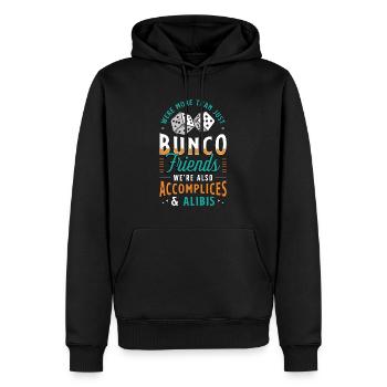 Bunco était plus qu’une simple soirée de jeu Bunco Friends - Sweat à capuche Premium bio Homme - noir - Devant - Nico (187cm)