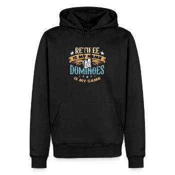 Dominoes Retiree Is My Name Dominoes Board Game - Männer Premium Bio Hoodie - Schwarz - Vorne - Nico (187cm)