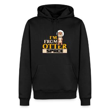 Otter I'm From Otter Space Animal Lover Team Otter - Männer Premium Bio Hoodie - Schwarz - Vorne - Nico (187cm)