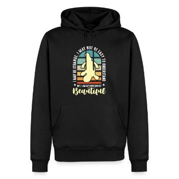 L’ornithorynque I pourrait être une étrange faune australienne - Sweat à capuche Premium bio Homme - noir - Devant - Nico (187cm)