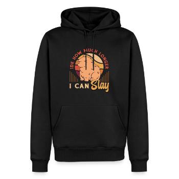 Capybara IDK How Much Longer I Can Slay Pet Owner - Männer Premium Bio Hoodie - Schwarz - Vorne - Nico (187cm)