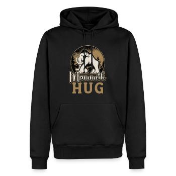 Woolly Mammoth Hug Trunked Animals Primeval Times - Männer Premium Bio Hoodie - Schwarz - Vorne - Nico (187cm)