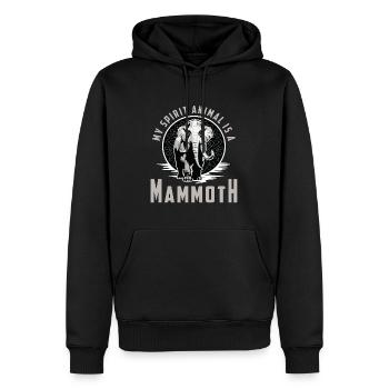 Woolly Mammoth My Spirit Animal Is A Prehistoric - Männer Premium Bio Hoodie - Schwarz - Vorne - Nico (187cm)