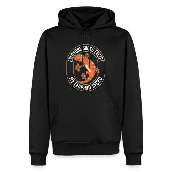 Leopard Gecko Everyone Sucks Except Herpetologist - Männer Premium Bio Hoodie - Schwarz - Vorne - Nico (187cm)