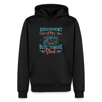 Skinks Judgment Level Blue Tongue Reptile Owner - Männer Premium Bio Hoodie - Schwarz - Vorne - Nico (187cm)