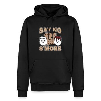 S'mores Say No S'more Loves Roasting Marshmallows - Männer Premium Bio Hoodie - Schwarz - Vorne - Nico (187cm)