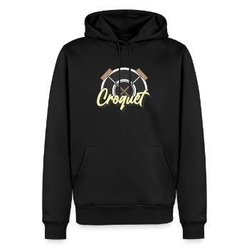 Croquet Loves Outdoor Game Mallet Croquet Master - Männer Premium Bio Hoodie - Schwarz - Vorne - Nico (187cm)