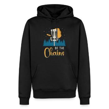 Flying Disc Be The Chains Disc Golf Basket Golfer - Sweat à capuche Premium bio Homme - noir - Devant - Nico (187cm)