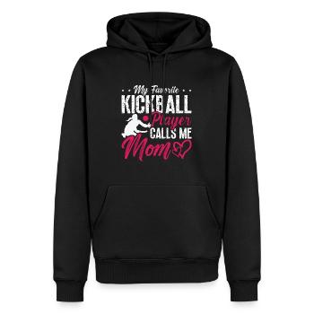 Kickball My Favorite Kickball Player Kickballer - Männer Premium Bio Hoodie - Schwarz - Vorne - Nico (187cm)