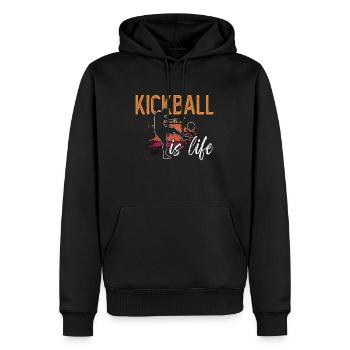Kickball Is Life Kickball Tournament Kickballer - Männer Premium Bio Hoodie - Schwarz - Vorne - Nico (187cm)
