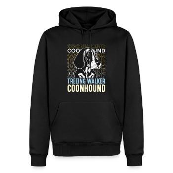Coonhound Treeing Walker Coonhound Animal Lover - Sweat à capuche Premium bio Homme - noir - Devant - Nico (187cm)