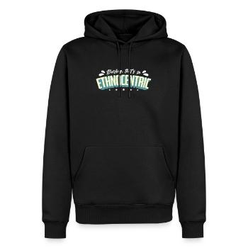 Anthropologie chérie C’est tellement ethnographie Ancienne - Sweat à capuche Premium bio Homme - noir - Devant - Nico (187cm)