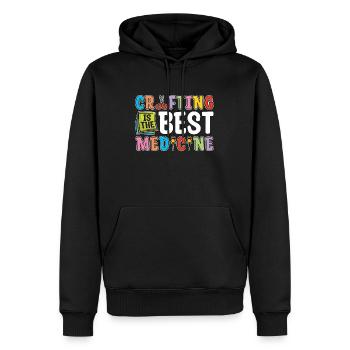 Scrapbooking Crafting Is The Best Loves Journaling - Männer Premium Bio Hoodie - Schwarz - Vorne - Nico (187cm)