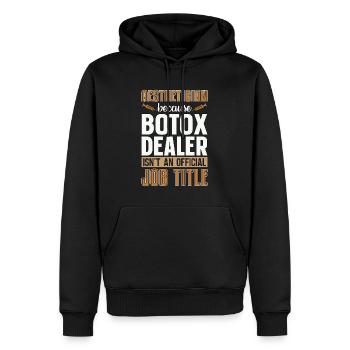 Esthéticienne Parce que Dealer Botox Cosmétologue - Sweat à capuche Premium bio Homme - noir - Devant - Nico (187cm)