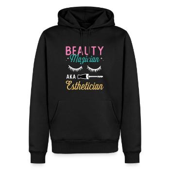 Esthéticienne Beauté Magicienne Soins de la peau - Sweat à capuche Premium bio Homme - noir - Devant - Nico (187cm)