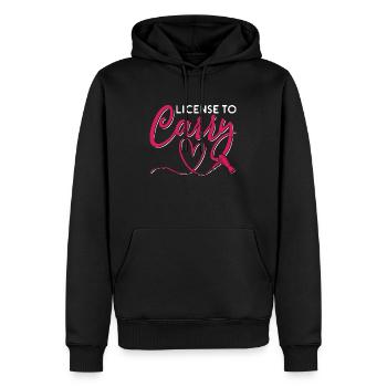 Cosmetology License To Carry Cosmetics Hairdresser - Männer Premium Bio Hoodie - Schwarz - Vorne - Nico (187cm)