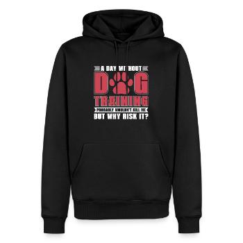 Service Dog Trainer A Day Without Service Dog - Männer Premium Bio Hoodie - Schwarz - Vorne - Nico (187cm)