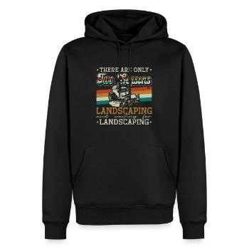 Landscaper There Are Only Two Seasons Gardening - Männer Premium Bio Hoodie - Schwarz - Vorne - Nico (187cm)