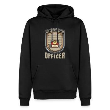 Paysagiste Agent d’application de la loi sur les pelouses Aménagement paysager - Sweat à capuche Premium bio Homme - noir - Devant - Nico (187cm)