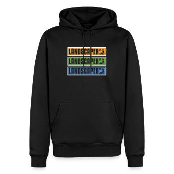 Landscaper DR Gardening Landscaping Lawn Mowing - Männer Premium Bio Hoodie - Schwarz - Vorne - Nico (187cm)
