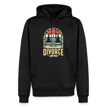 Divorce Lawyer God Chose Some Of The Divorcement - Men’s Premium Organic Hoodie - black - Front - Nico (187cm)