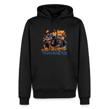 Apokalypse Armageddon Monster Truck - Männer Premium Bio Hoodie - Schwarz - Vorne - Nico (187cm)