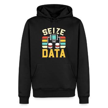 Data Analyst Seize The Data Programming Analyst - Männer Premium Bio Hoodie - Schwarz - Vorne - Nico (187cm)