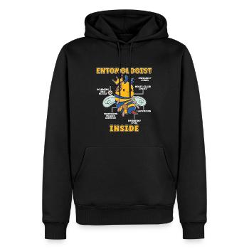 Entomologist Inside Insect Collecting Bug Hunters - Männer Premium Bio Hoodie - Schwarz - Vorne - Nico (187cm)
