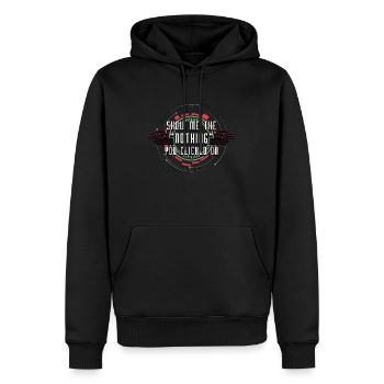 Cybersécurité Montrez-moi le Nothing You Programming - Sweat à capuche Premium bio Homme - noir - Devant - Nico (187cm)