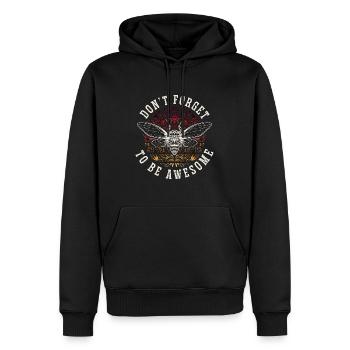 Entomologiste N’oubliez pas d’être génial Entomologie - Sweat à capuche Premium bio Homme - noir - Devant - Nico (187cm)