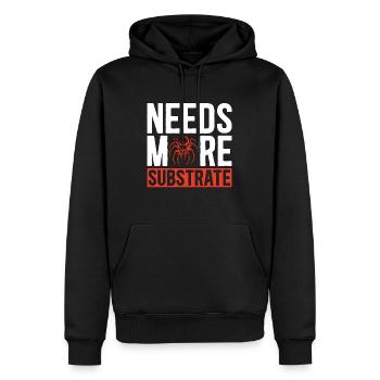 Tarantulas Needs More Substrate Tarantula Breeder - Männer Premium Bio Hoodie - Schwarz - Vorne - Nico (187cm)