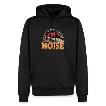Cicadas Let's Make Some Noise Loves Cicada Insect - Männer Premium Bio Hoodie - Schwarz - Vorne - Nico (187cm)