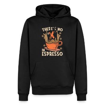 Espresso Il n’y a pas de X dans le buveur de café expresso - Sweat à capuche Premium bio Homme - noir - Devant - Nico (187cm)