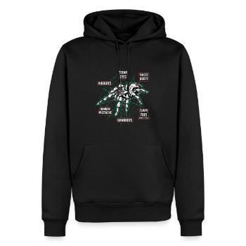 Tarantulas Teeny Eyes Thicc Booty Huggers Spider - Männer Premium Bio Hoodie - Schwarz - Vorne - Nico (187cm)