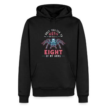 Tarentules Je Voulais Seulement Te Serrer Dans Tes Bras Avec Arachnide - Sweat à capuche Premium bio Homme - noir - Devant - Nico (187cm)
