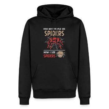 Tarantulas How Most People See Spiders Arachnology - Männer Premium Bio Hoodie - Schwarz - Vorne - Nico (187cm)