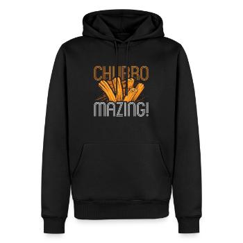 Churro Mazing Dessert Churros Maker Pâte frite - Sweat à capuche Premium bio Homme - noir - Devant - Nico (187cm)
