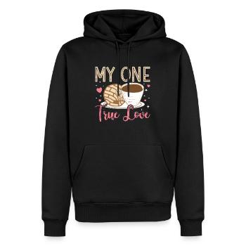Conchas My One True Love Cuisine mexicaine Pain sucré - Sweat à capuche Premium bio Homme - noir - Devant - Nico (187cm)