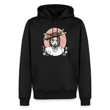 Sakura Blossoms Japon Fantômes Zombie - Sweat à capuche Premium bio Homme - noir - Devant - Nico (187cm)