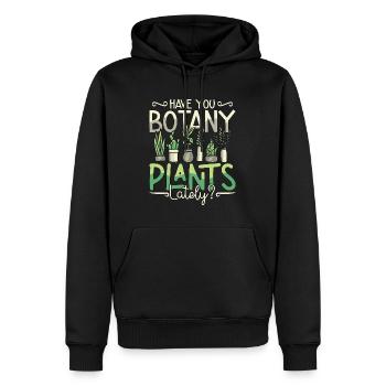 Botanique Avez-vous des plantes botaniques dernièrement Horticulture - Sweat à capuche Premium bio Homme - noir - Devant - Nico (187cm)