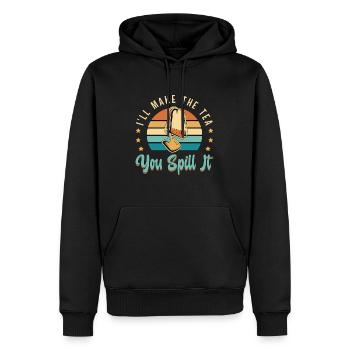 Herbal Tea I'll Make The Tea You Retro Tea Lover - Men’s Premium Organic Hoodie - black - Front - Nico (187cm)