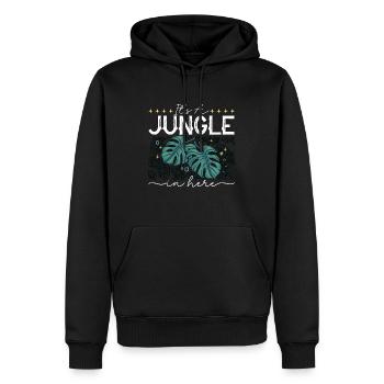 Monstera It's A Jungle In Here Garden Houseplants - Männer Premium Bio Hoodie - Schwarz - Vorne - Nico (187cm)
