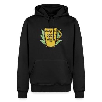 Herbal Tea Sereni-Tea The Absence Of Stress Teacup - Männer Premium Bio Hoodie - Schwarz - Vorne - Nico (187cm)